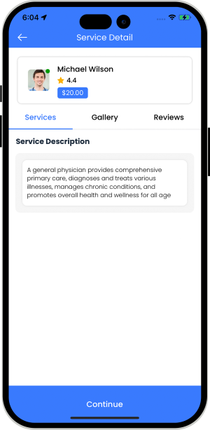 choose service categories