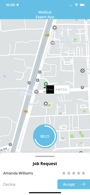 job request accepted