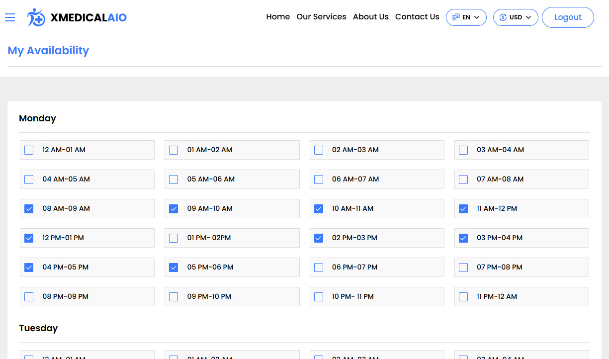 My Availability