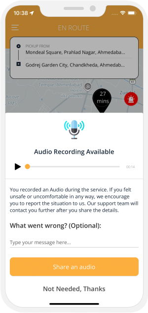 Audio message