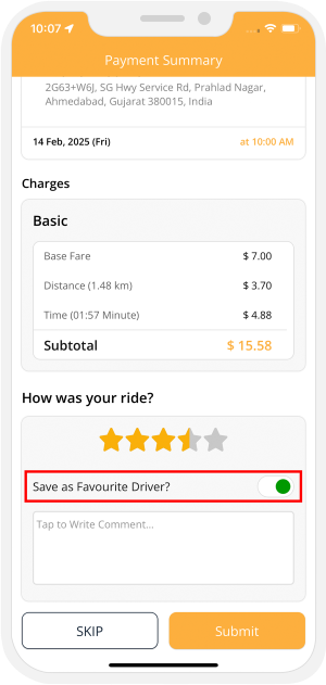 User bank details
