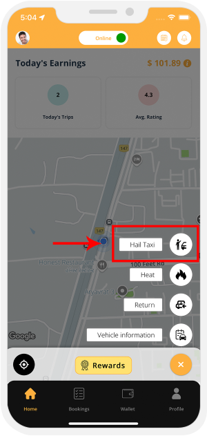 taxi hailing