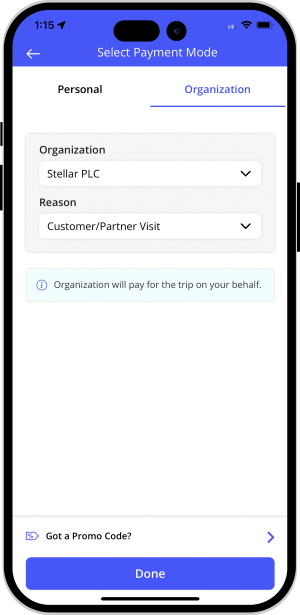 Select Payment Mode