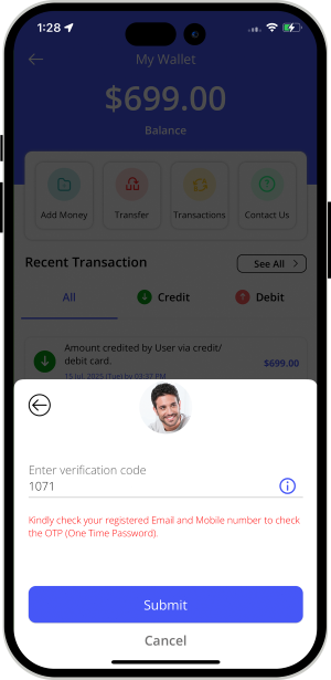 wallet verification code
