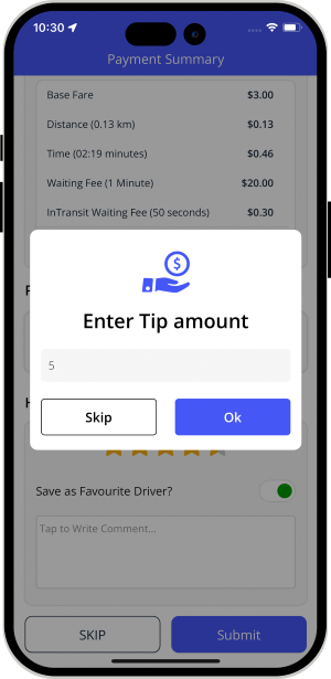 Enter Tip Amount