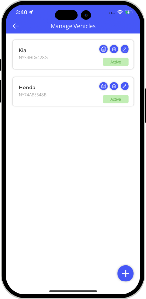 Manage Vehicle