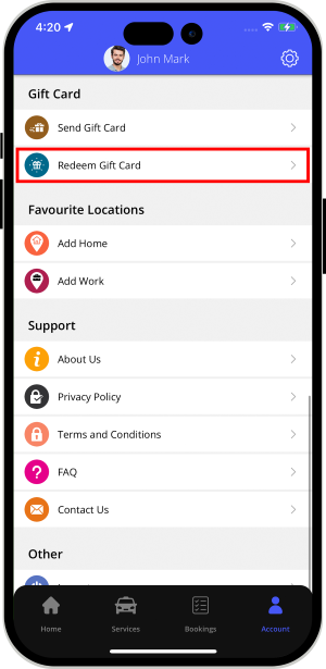 choose service categories