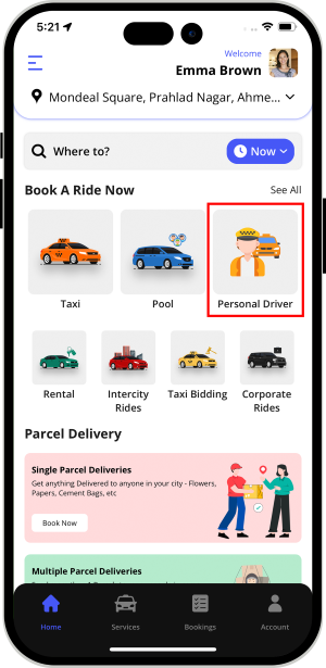 choose service categories