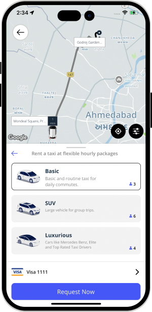 Rent Taxi Request Now