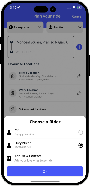Choose Who is Riding