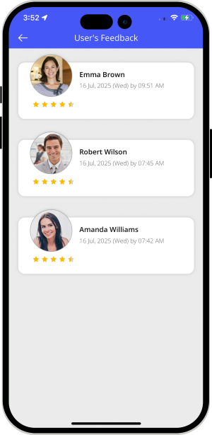 User & Driver feedback