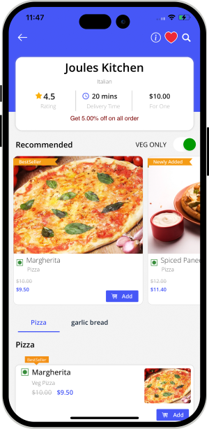 user order dashboard