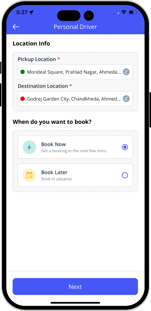 choose service categories