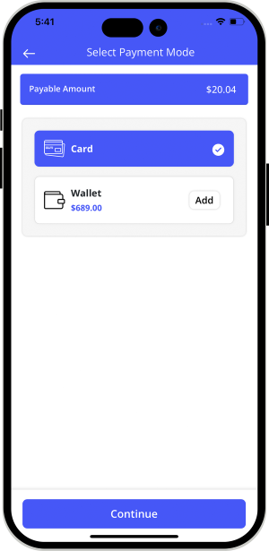 Select booking location