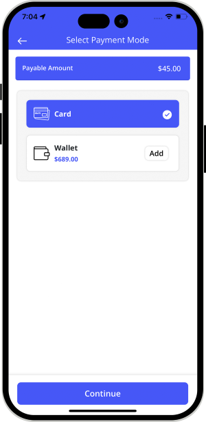 Select booking location