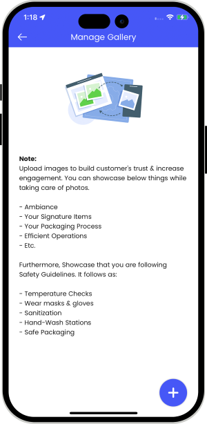 Restaurant Safety Verification Photos