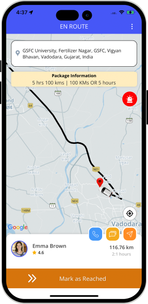 driver slide to end trip and rider get notification for Trip completed