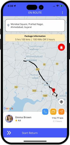 driver slide to end trip and rider get notification for Trip completed