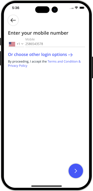 Select booking location