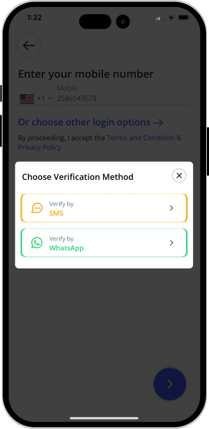 Select booking location
