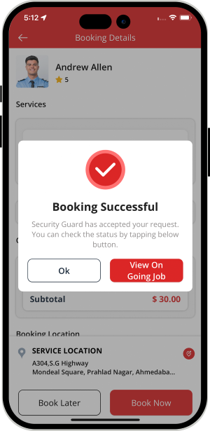 Select booking location