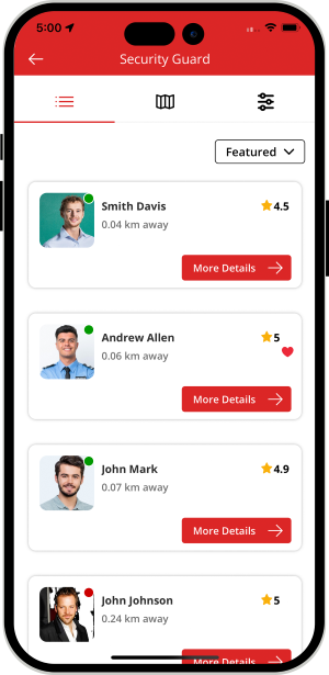 choose service categories