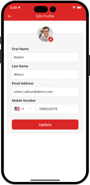 User can edit their profile
