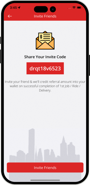 invite friends to download app