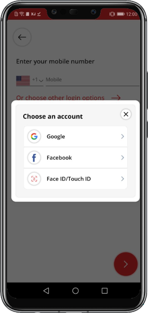 Select booking location