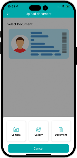 Service providers upload ID documents from panel