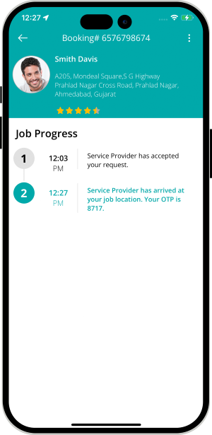 OTP Verification to Start the Job