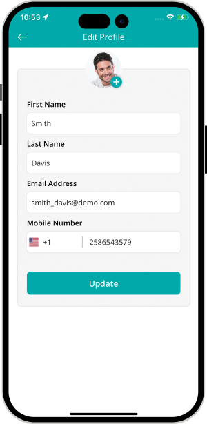 Service provider can update their profile