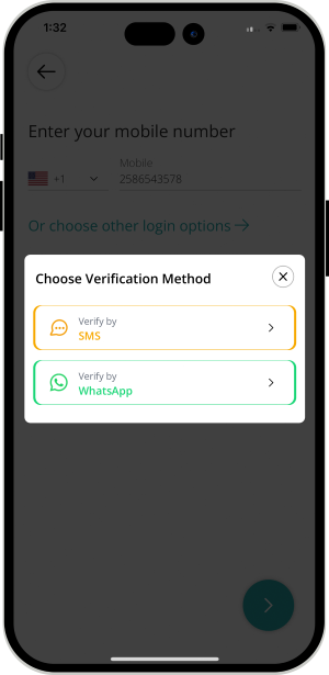Select booking location