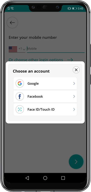 choose an account for login
