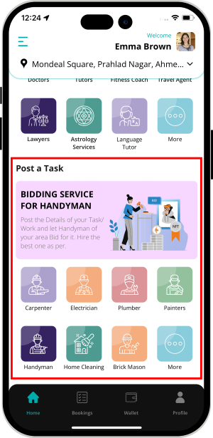 choose service categories