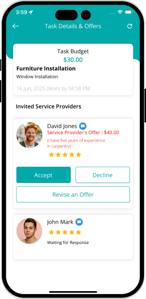 choose service categories