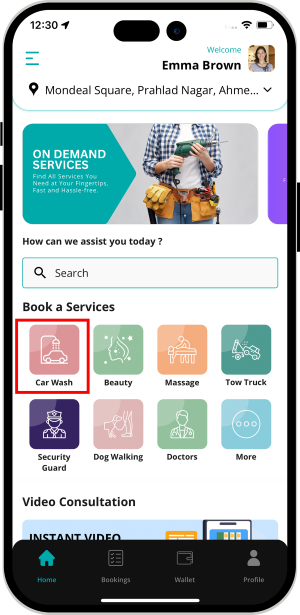 choose service categories
