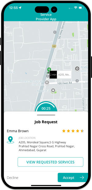 provider manage work location