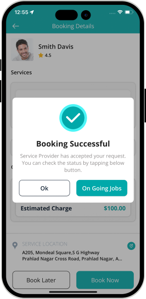Select booking location