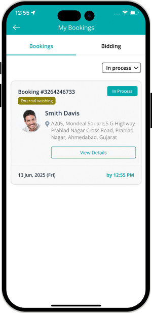 Select booking location