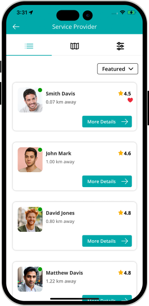 choose service categories
