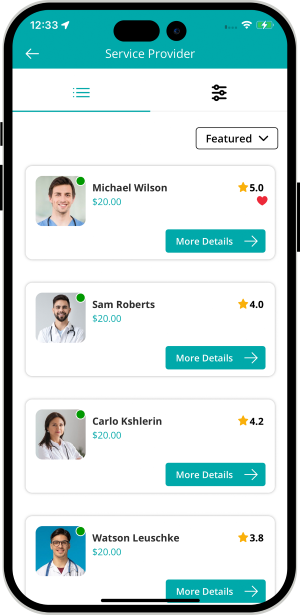 choose service categories