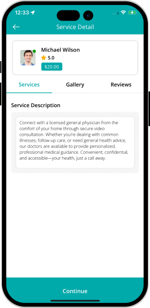 choose service categories