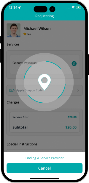 Select booking location
