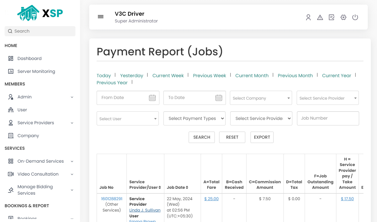 Payment Report