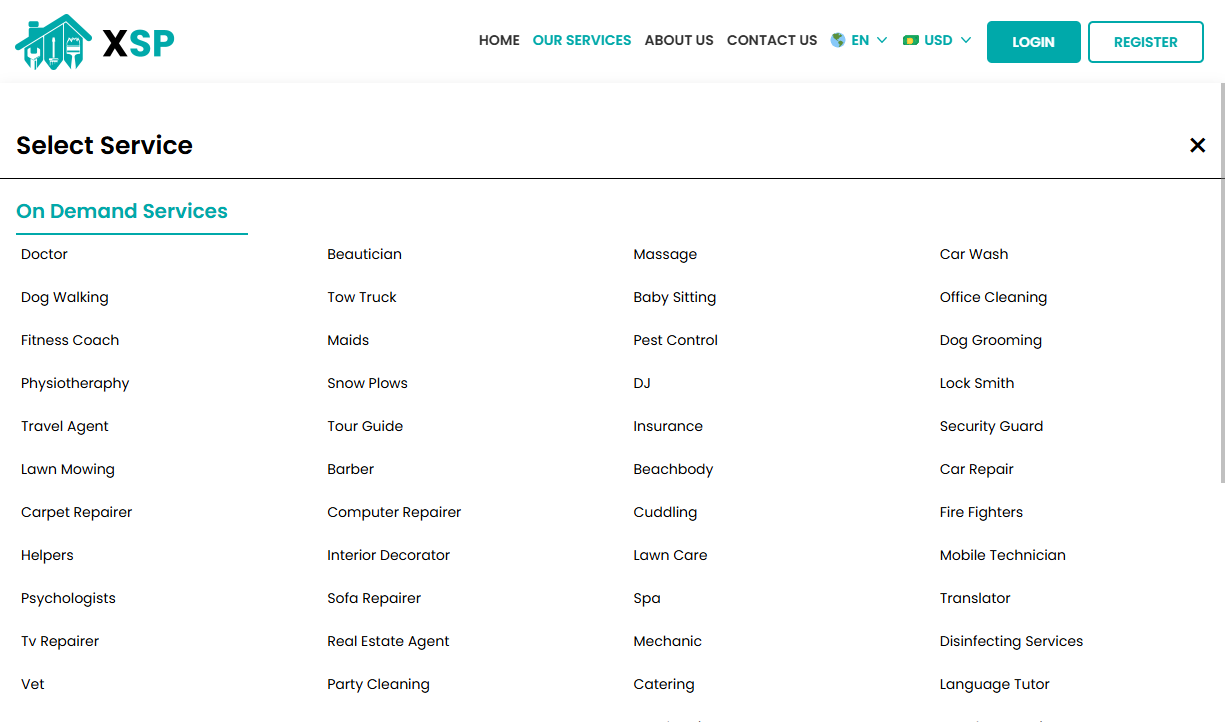 Select Your Service