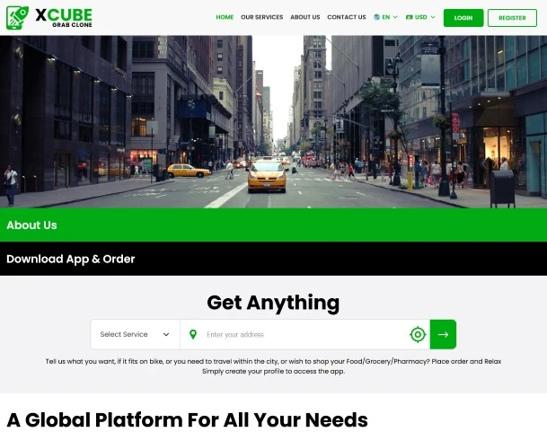 uber clone web panel