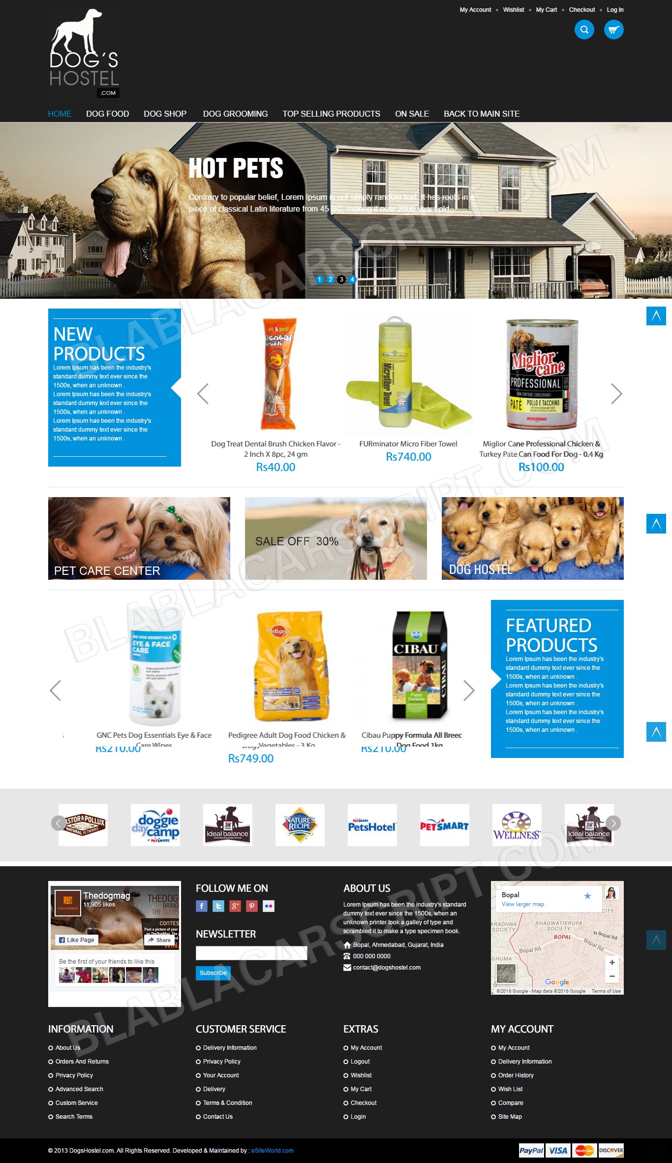 Pets Supplies Ecommerce Site Clone